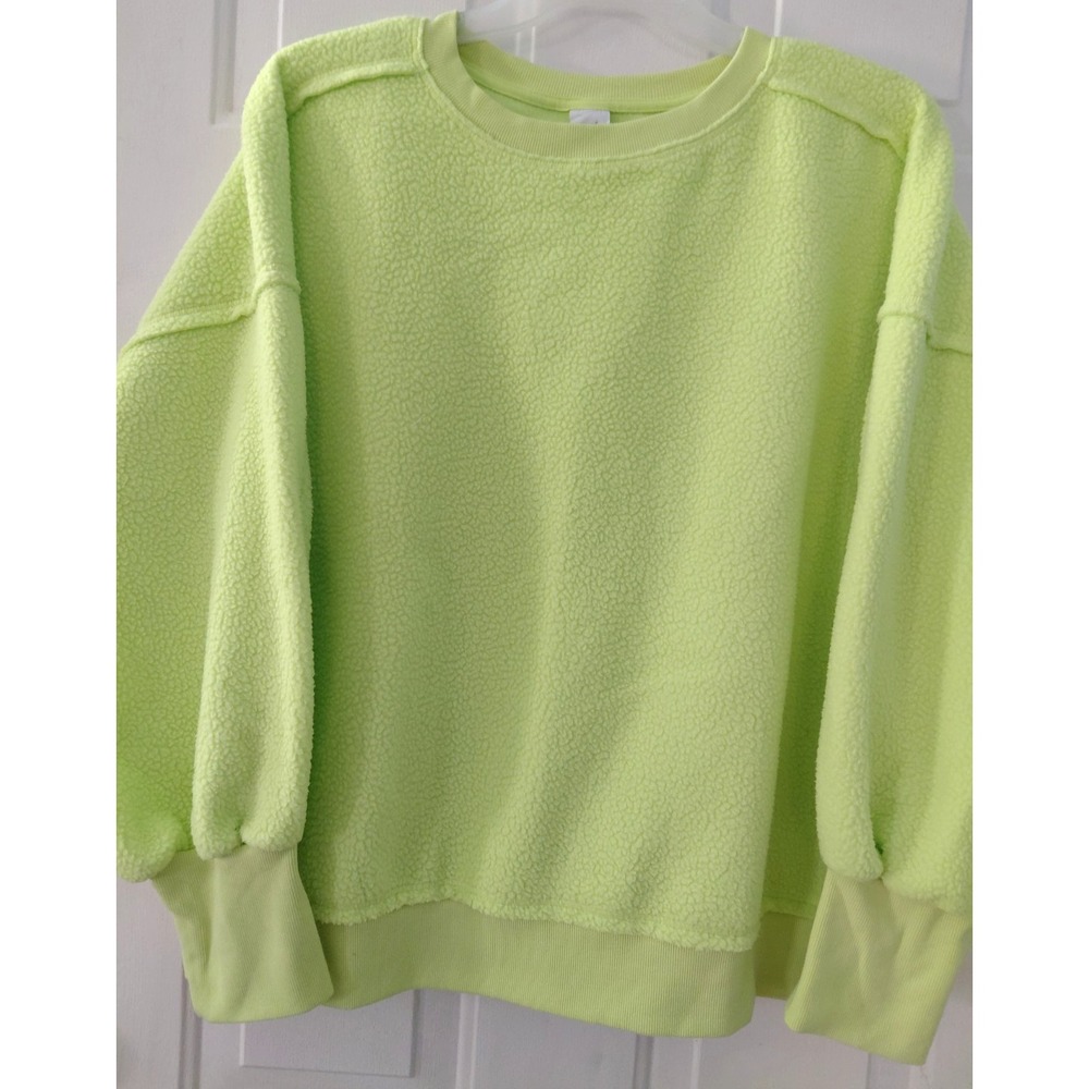 Member's Mark Women's Coxy Crewneck Sweatshirt Light Green XXL